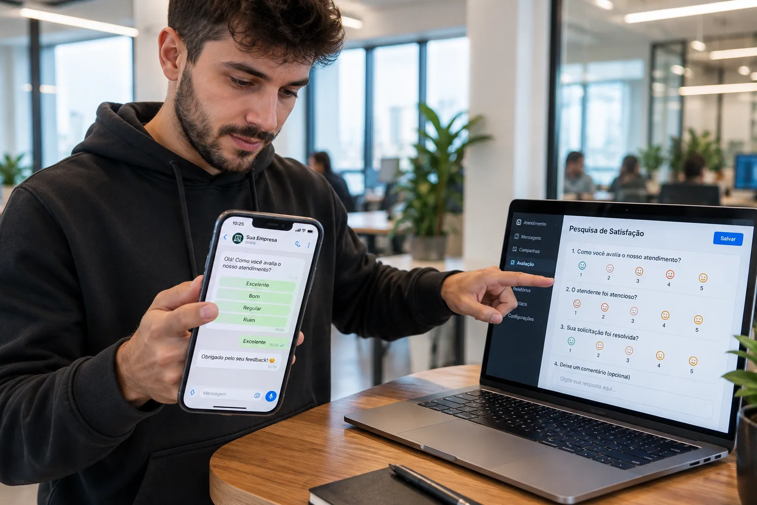 Perguntas de Satisfação do Cliente: 35 Exemplos para Usar no WhatsApp