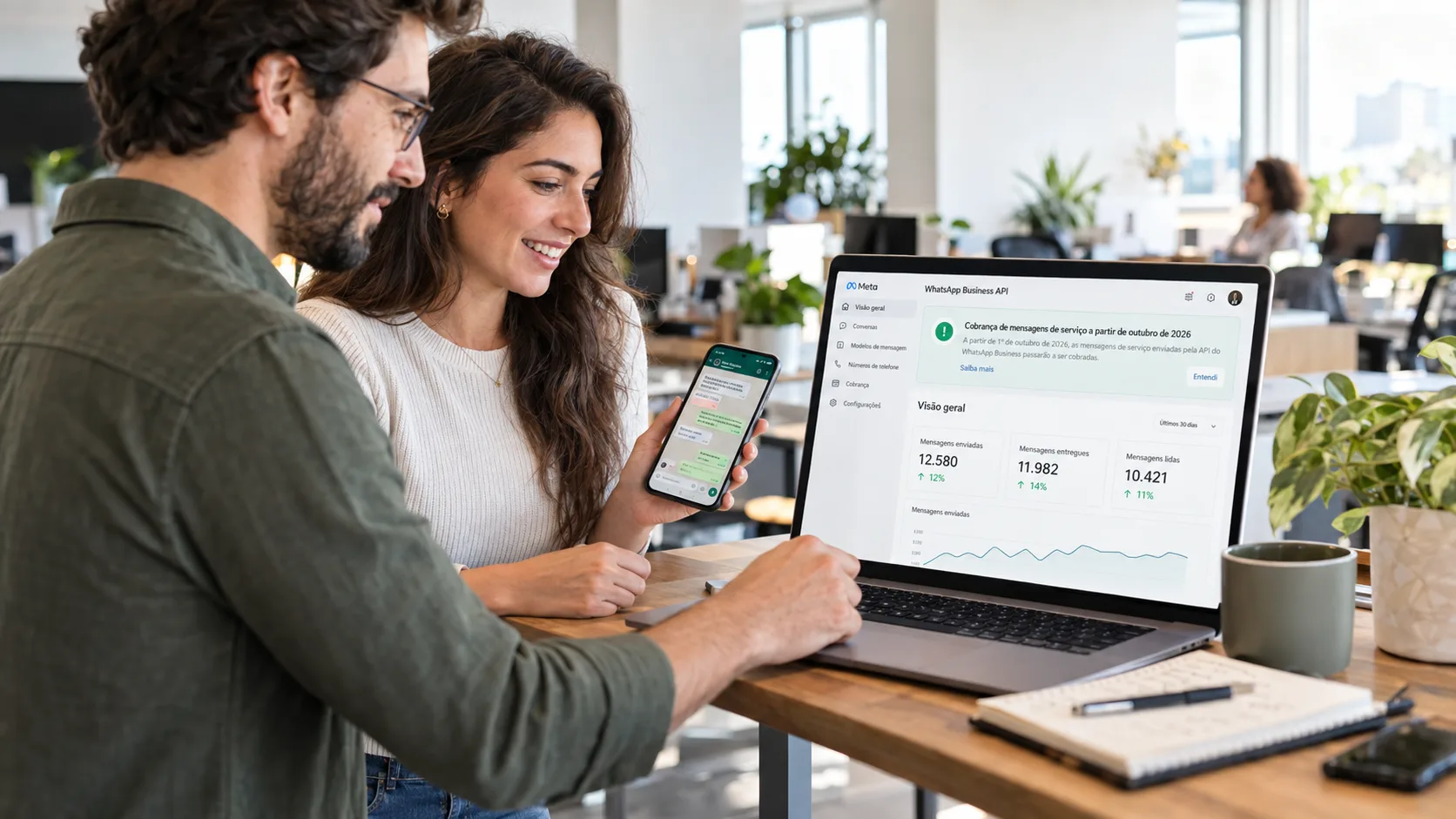 WhatsApp Business API: como fica a cobrança de mensagens de atendimento a partir de outubro de 2026