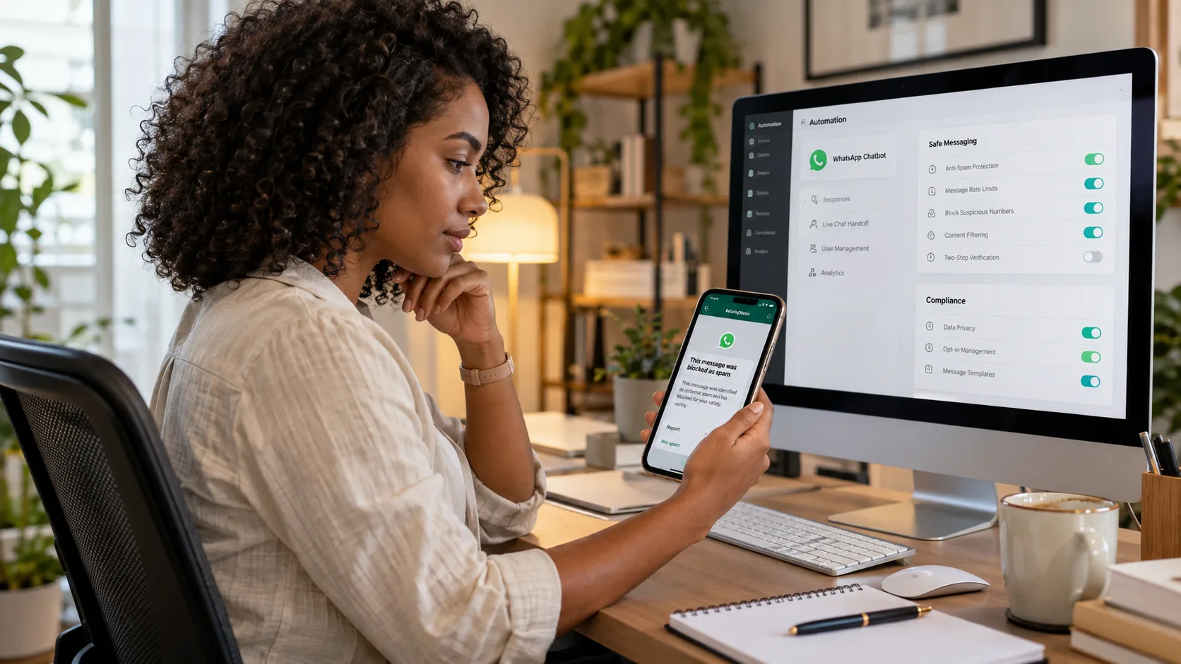 WhatsApp bloqueado por spam: como proteger sua operação com automação segura em 2026