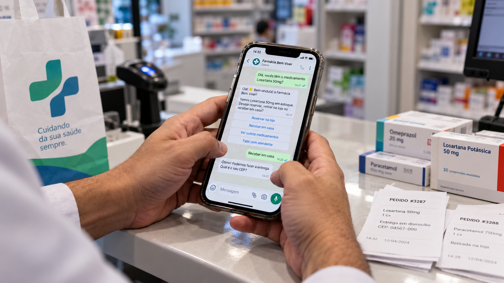 Agente de IA no WhatsApp: o que as farmácias precisam aprender sobre atendimento automatizado